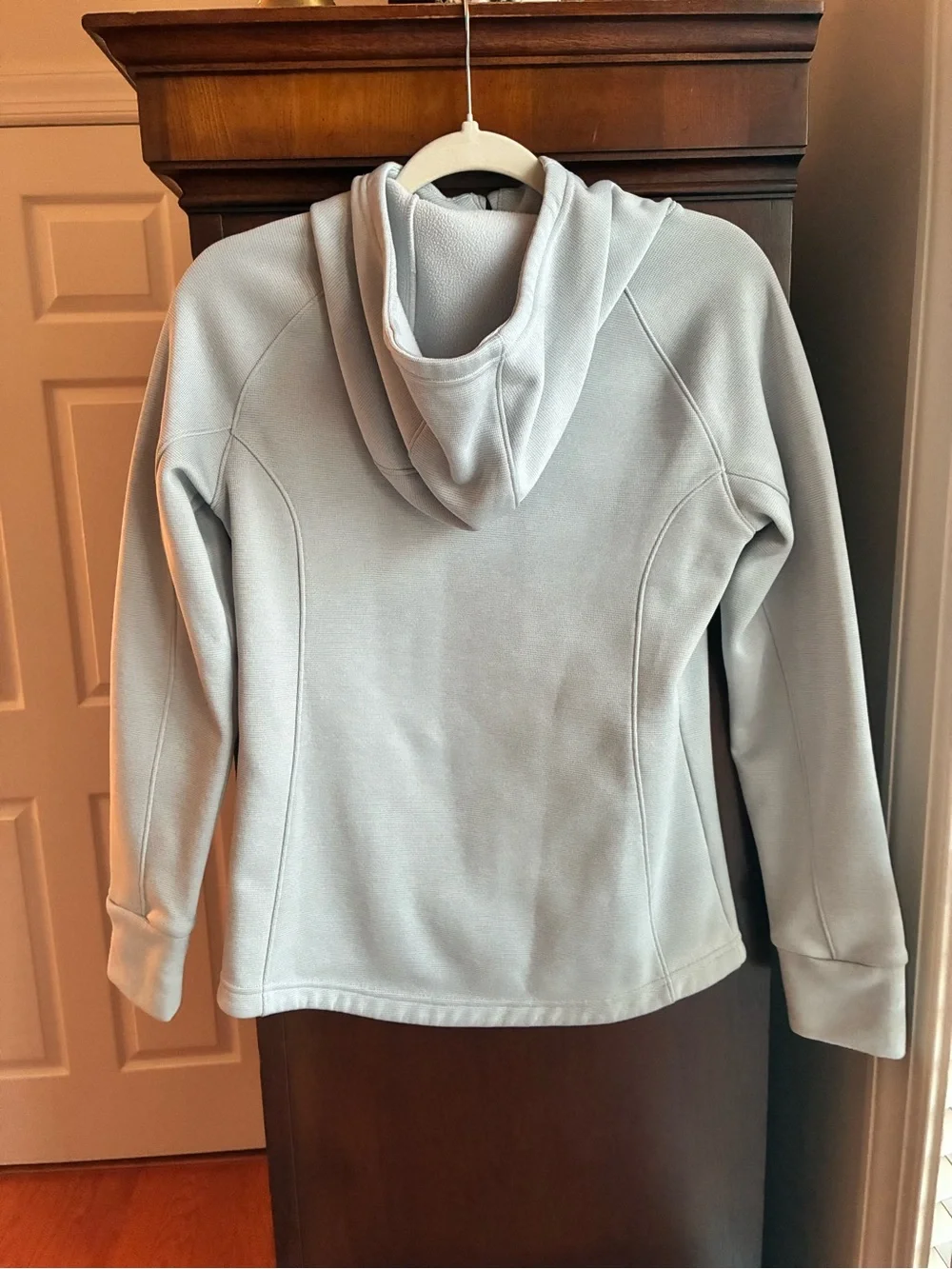 Under Armour ColdGear Full Zip Fleece Hoodie Jacket Light Gray Women’s Small